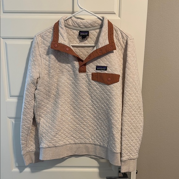 Patagonia Cream Quilted Sweater - Picture 1 of 4